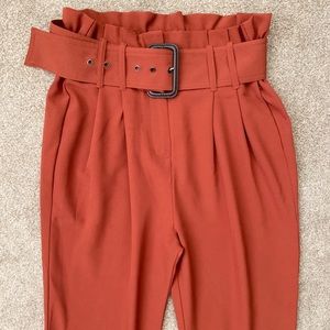 High Waisted Belted Pants